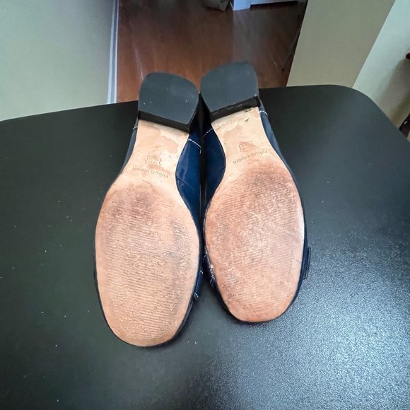 Ruby & bloom size 8 navy leather flats - Picture 6 of 12
